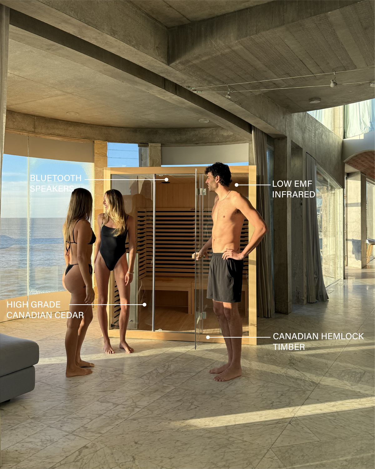 4 Person Indoor Infrared Sauna