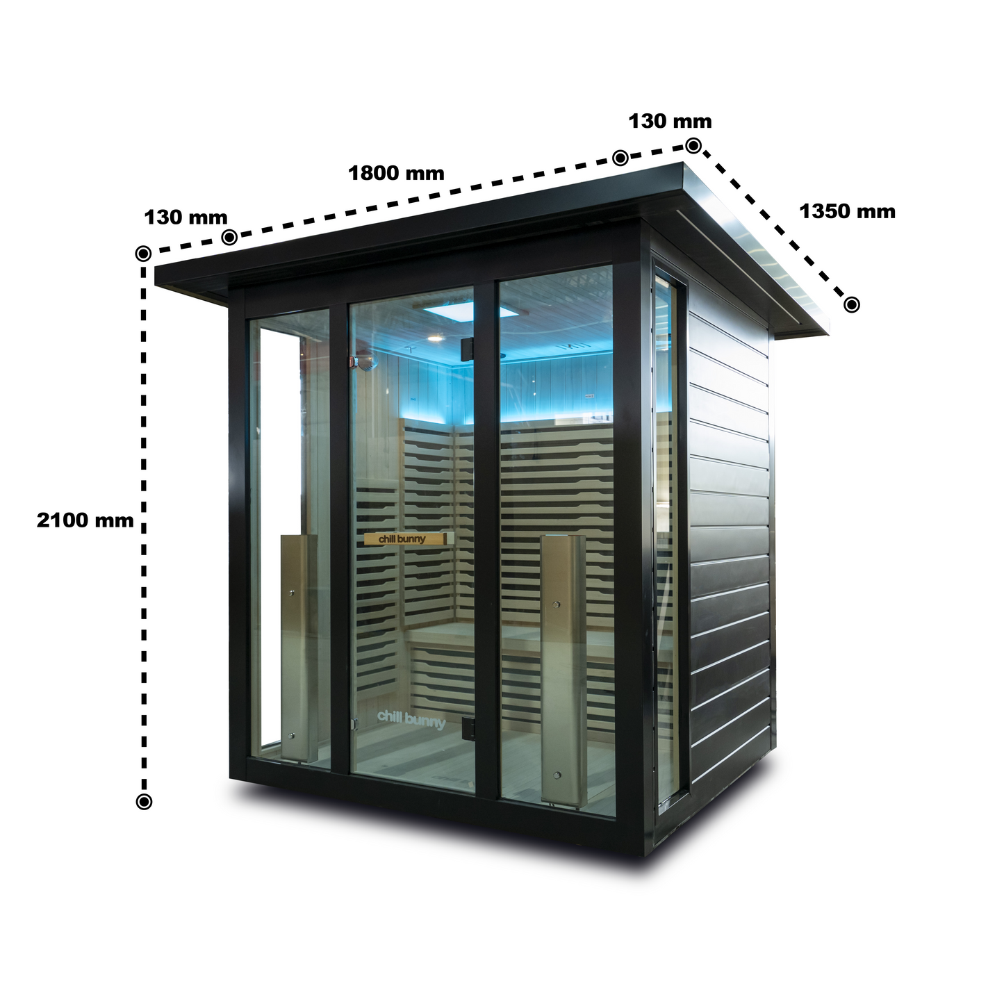 3 Person Outdoor Infrared Sauna
