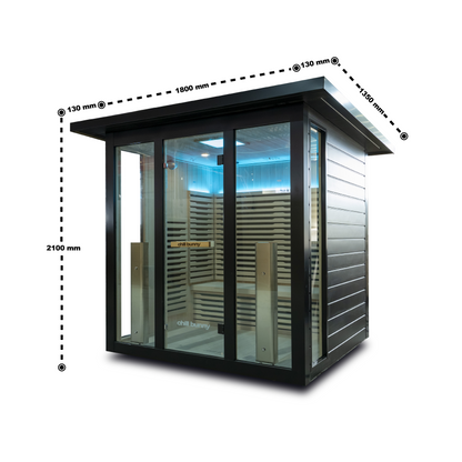 3 Person Outdoor Infrared Sauna